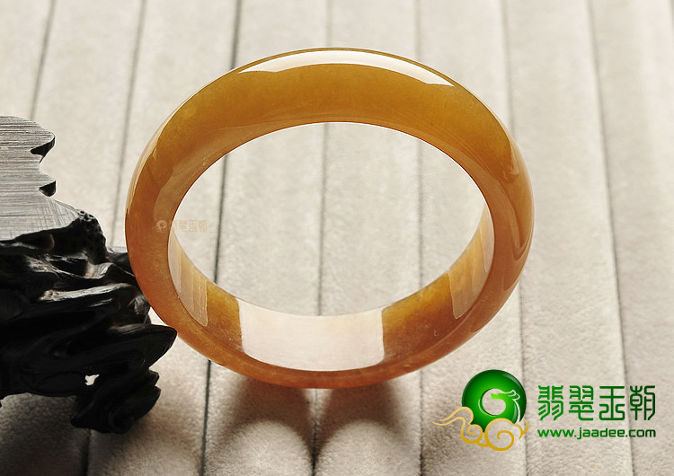 糯冰种褐黄翡手镯（59.2mm）