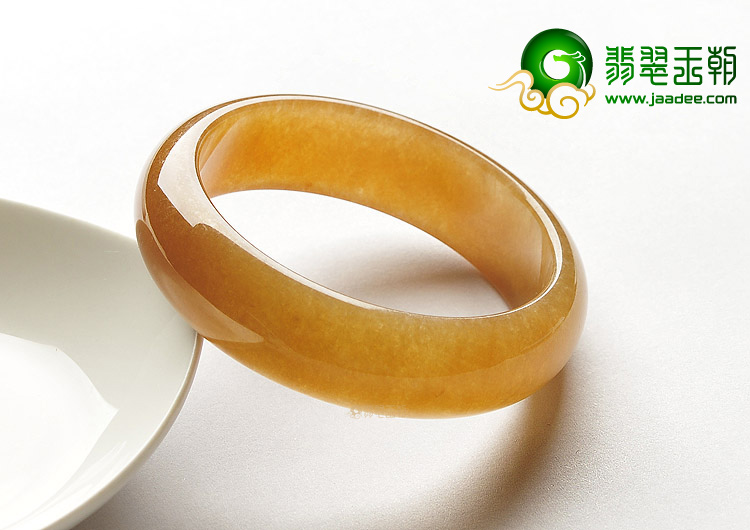 糯冰种褐黄翡手镯（59mm）