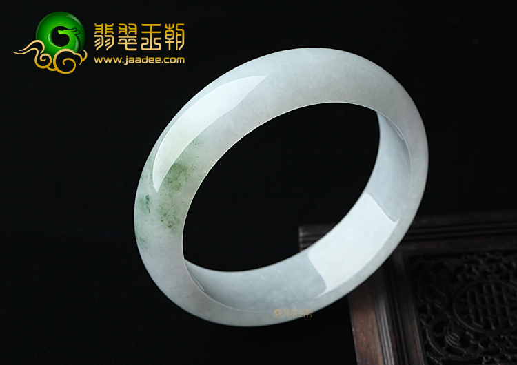 (超值推荐)糯冰种淡紫罗兰飘花手镯（59mm）