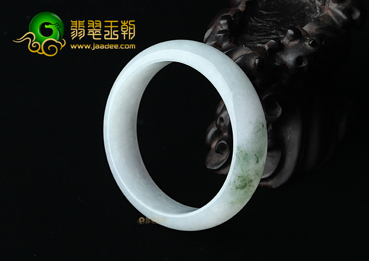 (超值推荐)糯冰种淡紫罗兰飘花手镯（59mm）