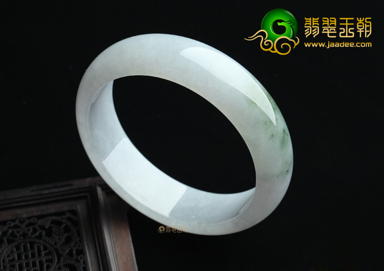 (超值推荐)糯冰种淡紫罗兰飘花手镯（59mm）
