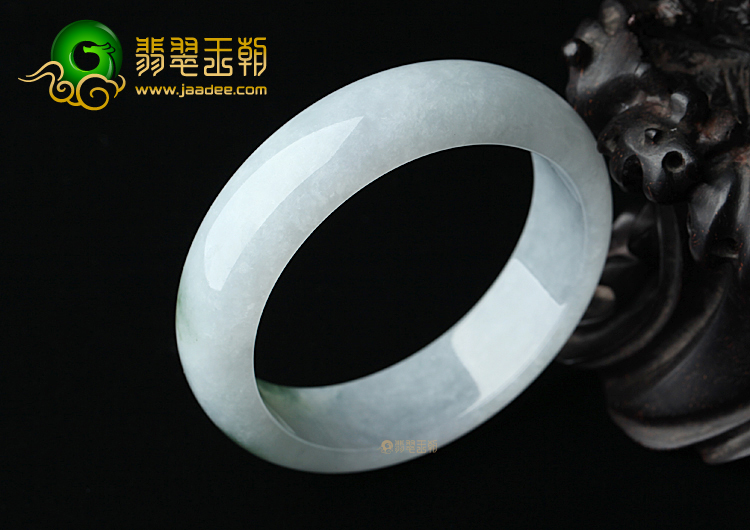 (超值推荐)糯冰种淡紫罗兰飘花手镯(59.1mm)