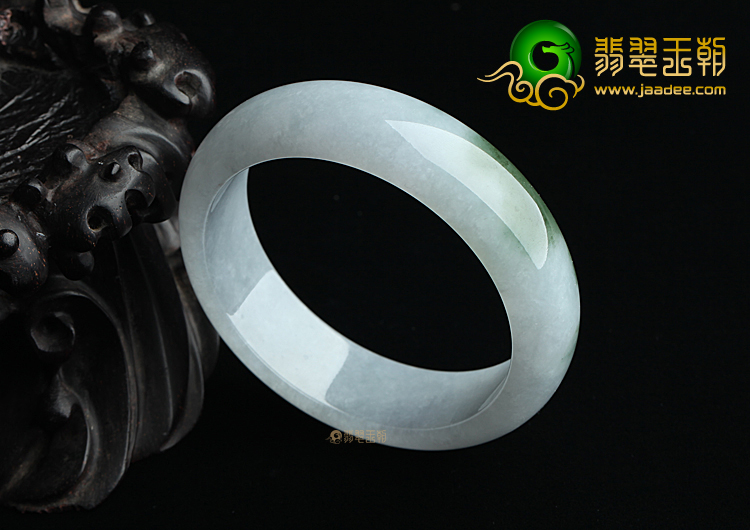 (超值推荐)糯冰种淡紫罗兰飘花手镯(59.1mm)