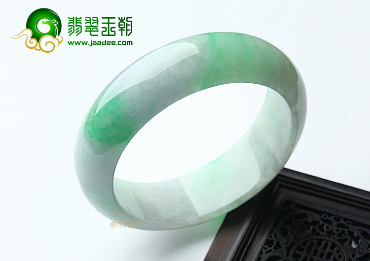 糯冰种春带彩手镯（60.1mm）