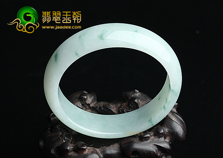 （超值推荐）糯冰种晴水飘花手镯（58.3mm）