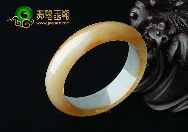 (超值推荐)冰种晴水黄翡手镯（55mm）