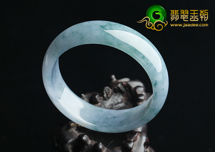 (超值推荐)糯冰种紫罗兰飘花手镯（58.6mm）