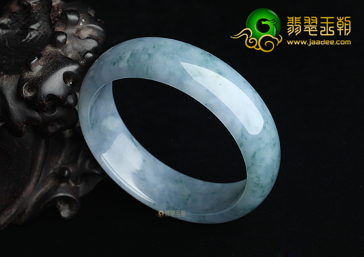 (超值推荐)糯冰种紫罗兰飘花手镯（58.6mm）