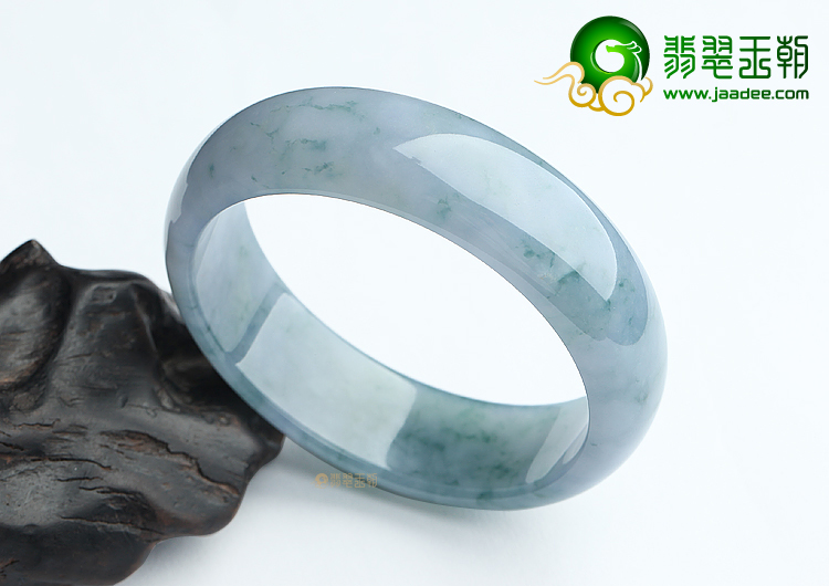 (超值推荐)糯冰种紫罗兰飘花手镯（58.6mm）
