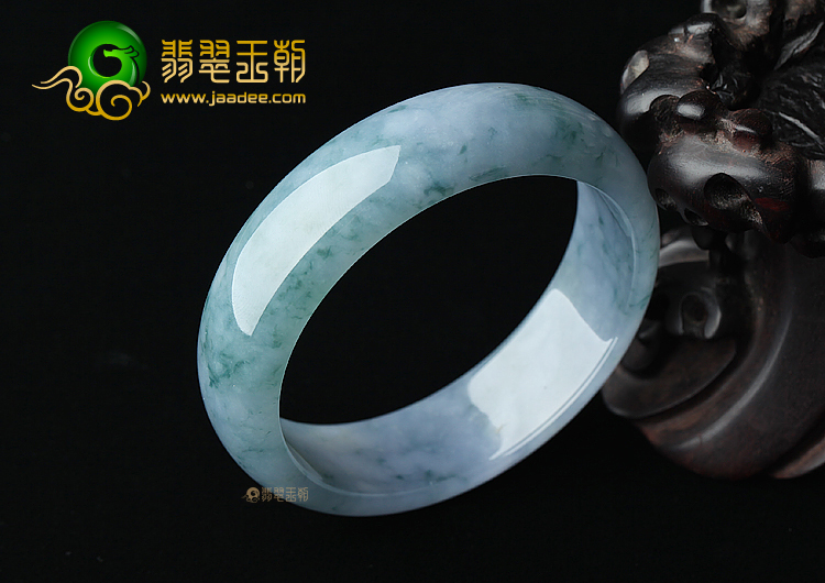 (超值推荐)糯冰种紫罗兰飘花手镯（58.6mm）
