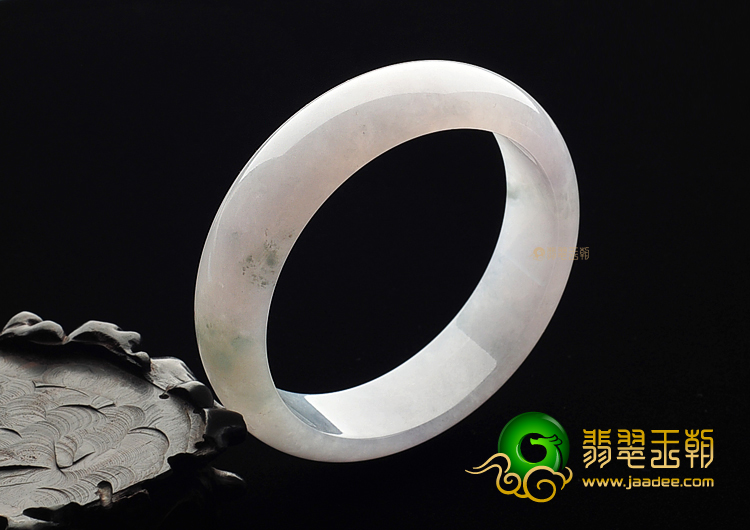 (超值推荐)冰种晴水略飘花手镯(57.8mm)