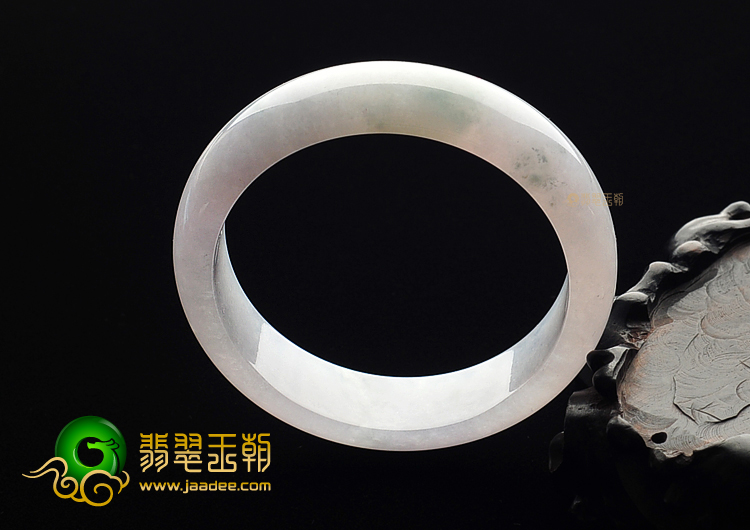 (超值推荐)冰种晴水略飘花手镯(57.8mm)