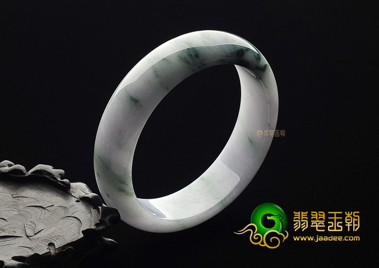 糯冰种飘花手镯(57.5mm)