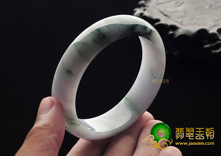 糯冰种飘花手镯(57.5mm)