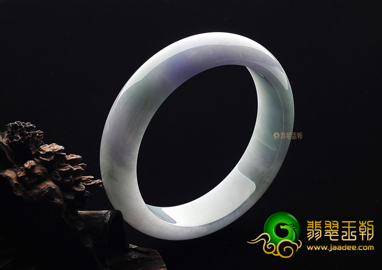 糯冰种淡春飘花手镯(57.6mm)