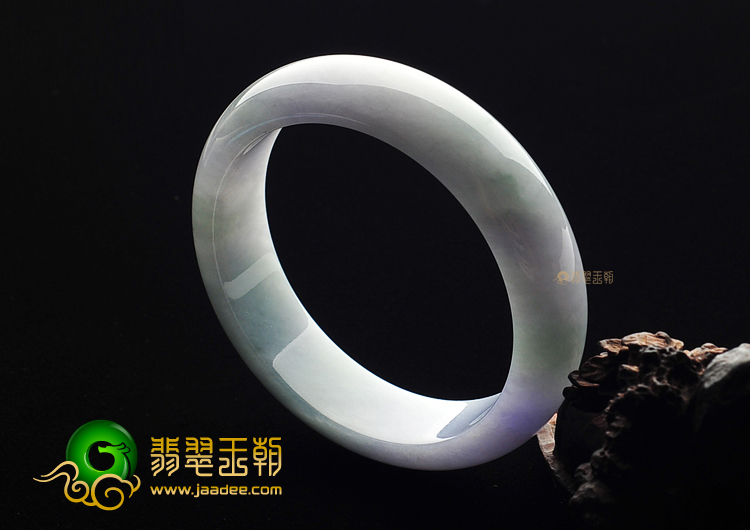 糯冰种淡春飘花手镯(57.6mm)
