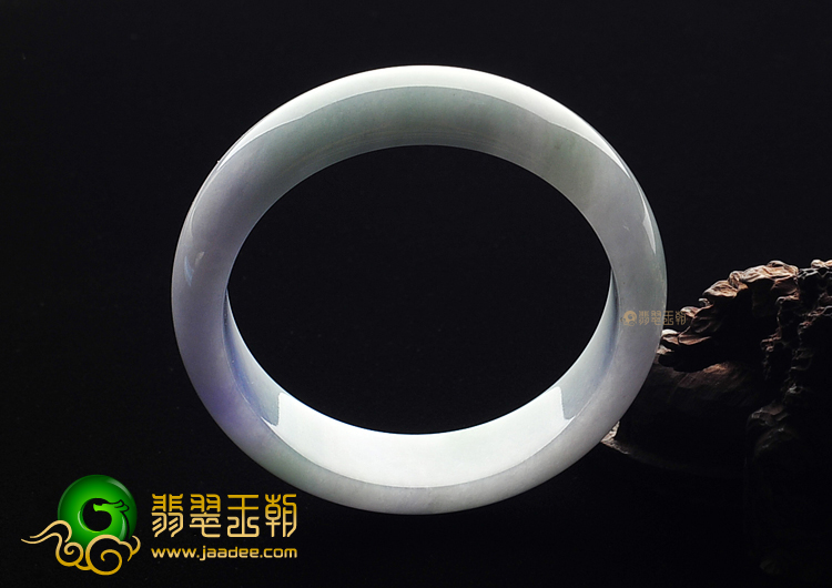 糯冰种淡春飘花手镯(57.6mm)