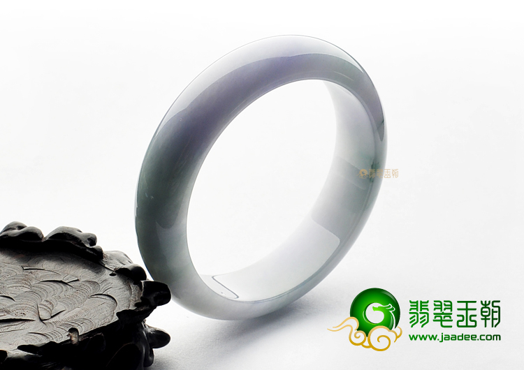 糯冰种淡春飘花手镯(57.6mm)