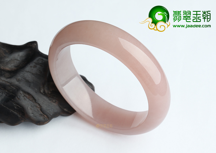 (超值推荐)糯冰种湘妃粉手镯（58.3mm）