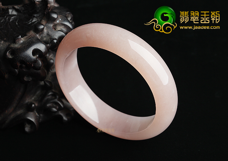 (超值推荐)糯冰种湘妃粉手镯（58.3mm）