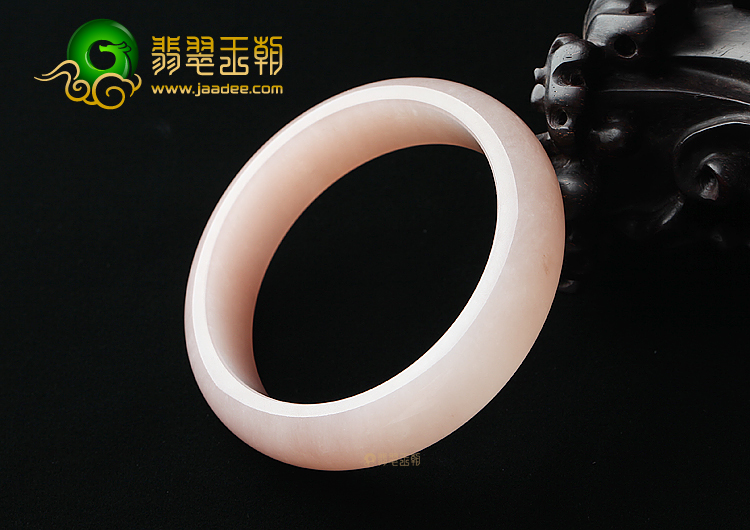 (超值推荐)糯冰种湘妃粉手镯（58.3mm）