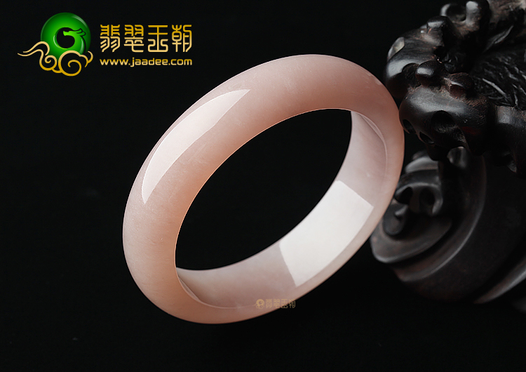 (超值推荐)糯冰种湘妃粉手镯（58.3mm）