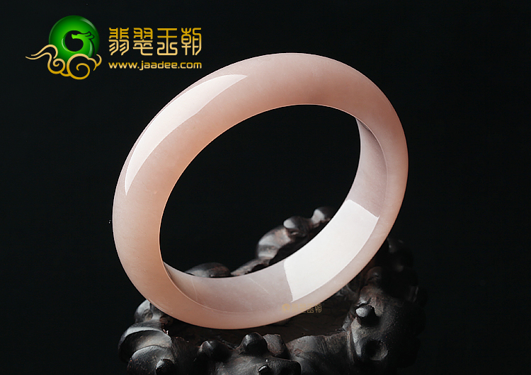 (超值推荐)糯冰种湘妃粉手镯（58.3mm）
