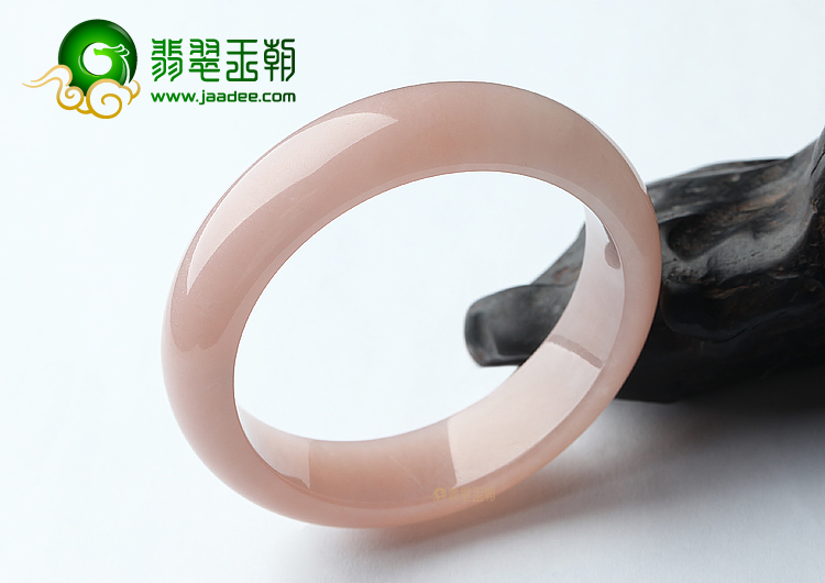 (超值推荐)糯冰种湘妃粉手镯（58.3mm）