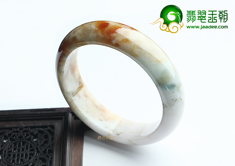 (超值推荐)糯冰种三彩豹纹手镯（58.5mm）