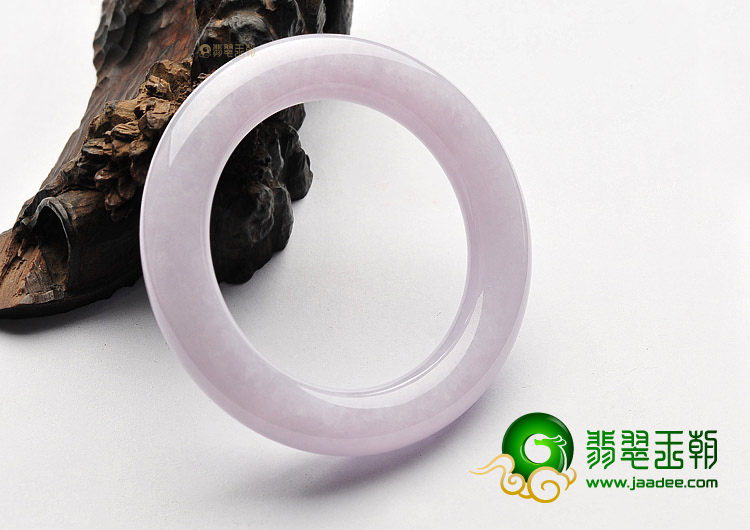 (超值推荐)糯冰种紫罗兰圆条手镯(56.5mm)