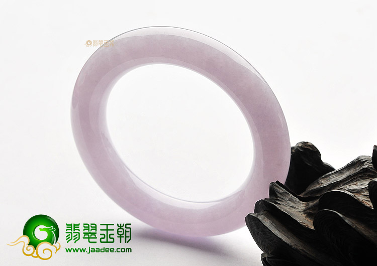 (超值推荐)糯冰种紫罗兰圆条手镯(56.5mm)