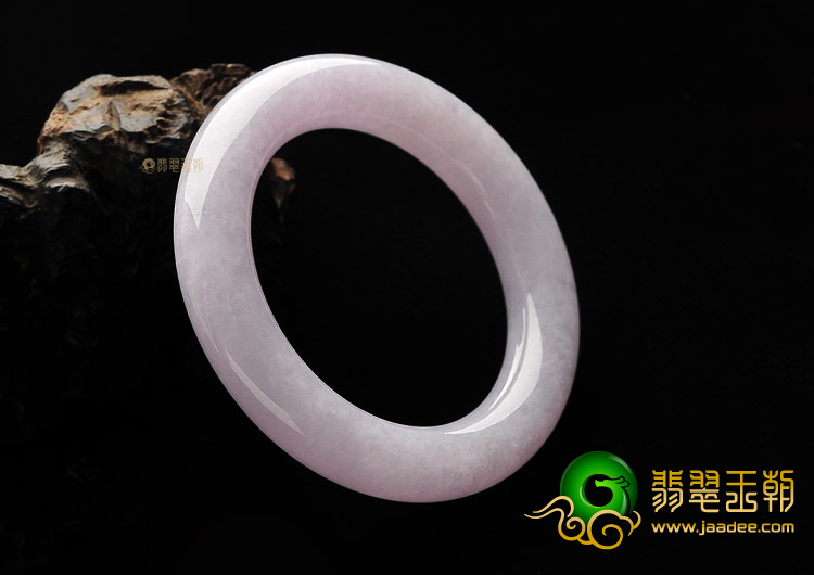 (超值推荐)糯冰种紫罗兰圆条手镯(56.5mm)