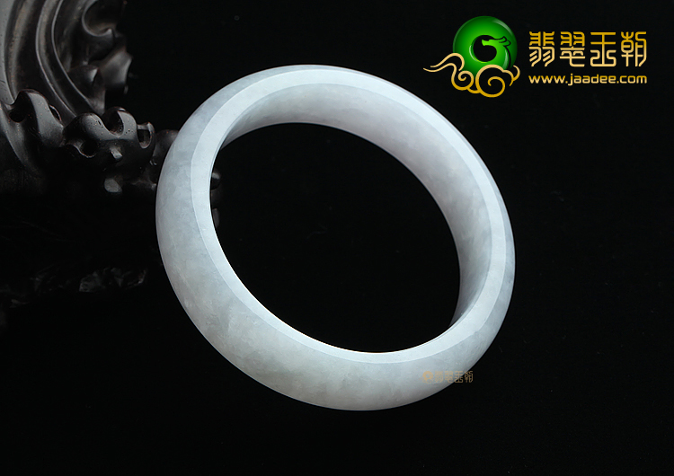 糯冰种晴水淡紫罗兰手镯（57.4mm）