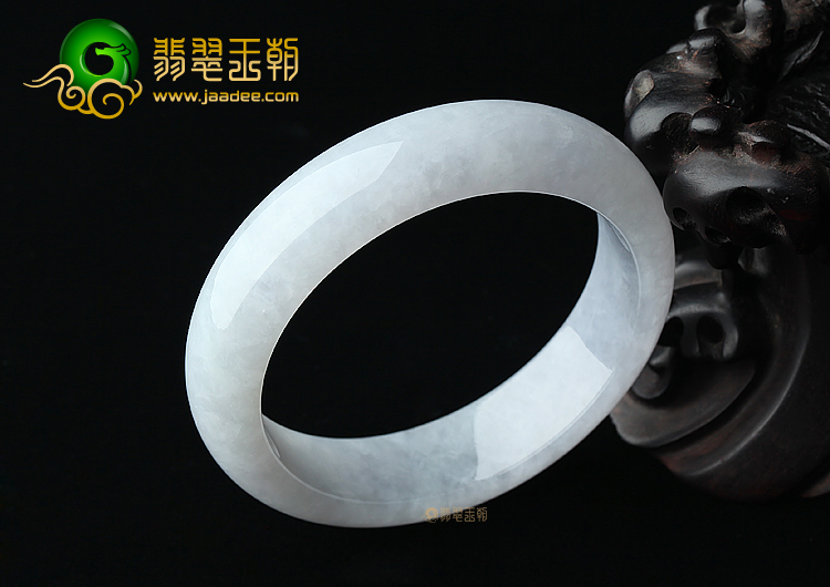 糯冰种晴水淡紫罗兰手镯（57.4mm）