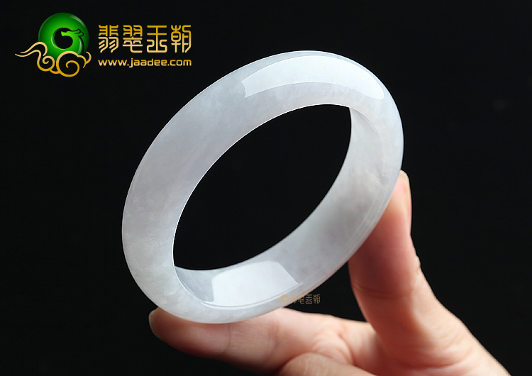 糯冰种晴水淡紫罗兰手镯（57.4mm）