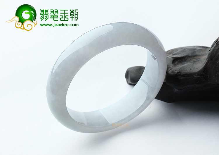 糯冰种晴水淡紫罗兰手镯（57.4mm）