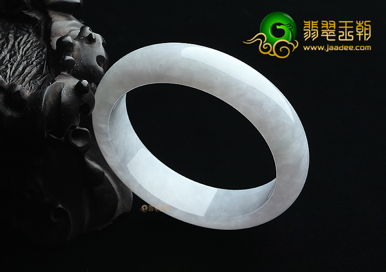 糯冰种晴水淡紫罗兰手镯（57.4mm）