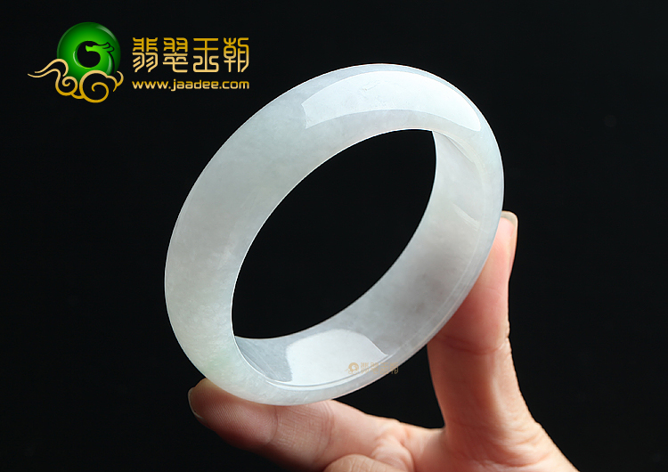 糯冰种晴水淡紫罗兰手镯（60.5mm）