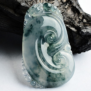 (超值推荐)冰种飘花如意挂件