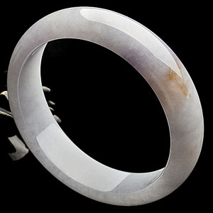 糯冰种紫罗兰飘花手镯(60.5mm)