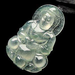 冰种晴水观音挂件