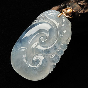 (超值推荐)冰种淡晴水如意挂件