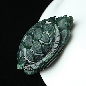 (超值推荐)细糯种油青长寿龟挂件