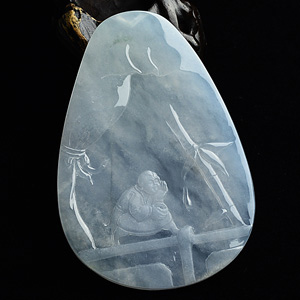 (超值推荐)冰种淡晴水滴水之恩挂件