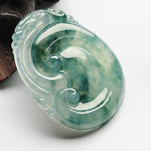 (超值推荐)冰种飘花如意挂件