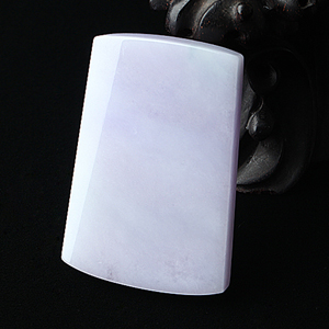 糯冰种紫罗兰平安无事牌挂件