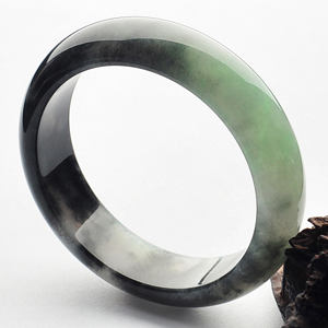 冰种水墨飘花手镯(57.2mm)