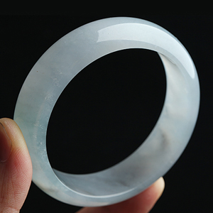 冰种灰紫手镯（57.5mm）