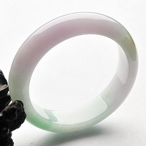 (超值推荐)糯冰种三彩手镯(58.8mm)