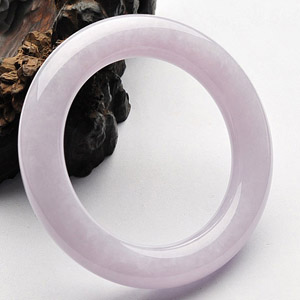 (超值推荐)糯冰种紫罗兰圆条手镯(56.5mm)